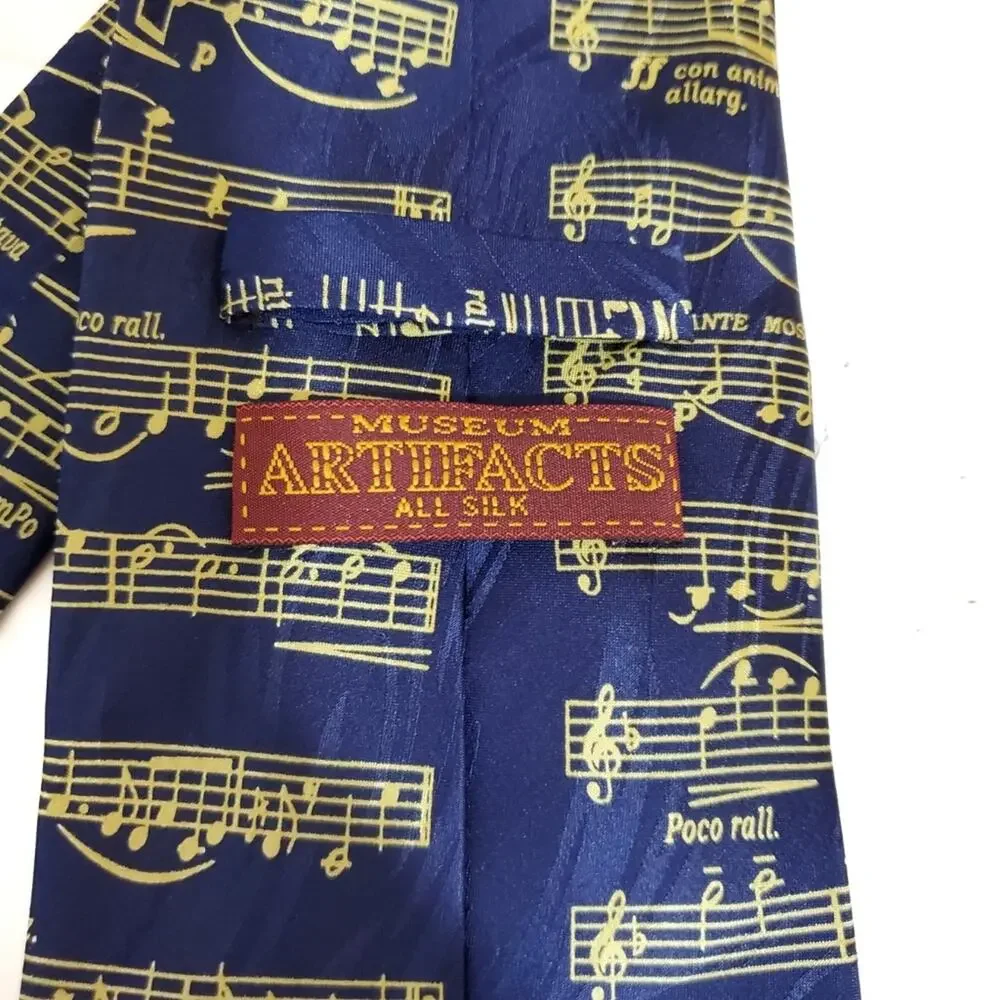Museum Artifacts | Silk Music Sheet Note Tie